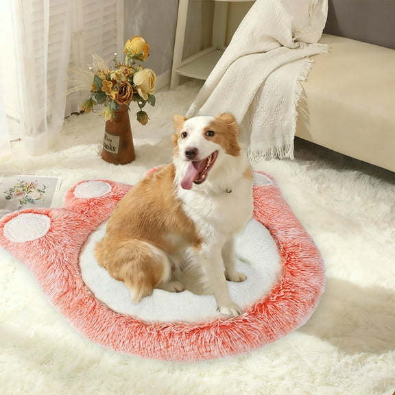 Hometravel Paw Print Pet Bed, Creative Design Dog and Cat Bed, Universal Warm Season Mat, Comfortable Sleeping Spot for Small Animals