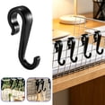 thumbnail image 1 of Hometravel Plastic Buckle Flat Strip Hooks, S-Shaped Heavy Duty Hanging Organizer, Non-Slip Storage Rack for Kitchen, Bathroom, Closet Use, 1 of 7