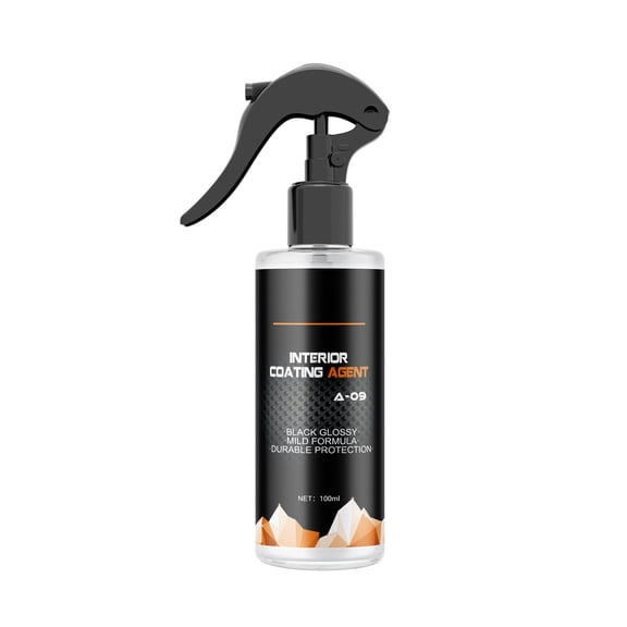 Hometravel Plastic Refurbishment Agent, Automotive Interior Dashboard Polish and Protector, 100ml Bottle for Plastic and Leather Care