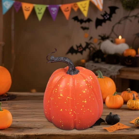 Hometravel Pumpkin Halloween Decoration, Artificial Fruit and Vegetable Model for Holiday, Desktop Ornament for Window Display, Party Prop, Fall Decor