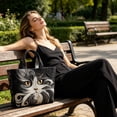 thumbnail image 1 of Hometravel Quilted Tote Bag for Women Cat Pattern Print, Large Capacity Multi-Purpose Laptop Bag, Crossbody Shoulder Tote for Work, Beach, Gym, Overnight, 1 of 6