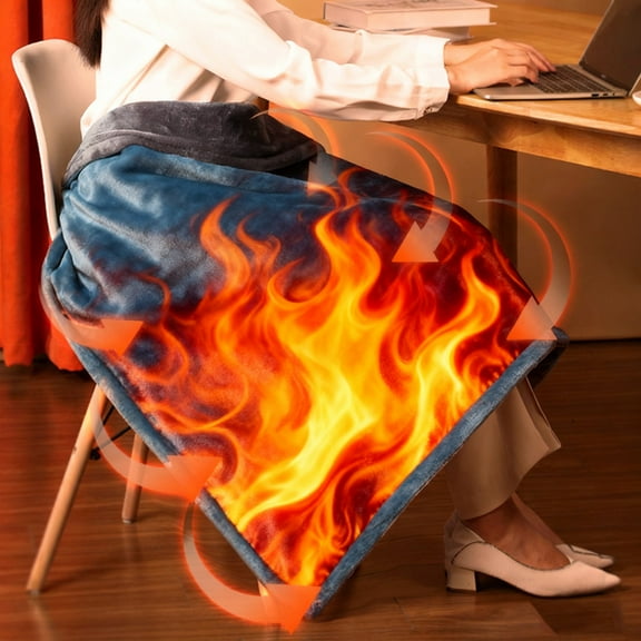 Hometravel Rechargeable Heating Blanket, Warm Velvet Cover for Body, Portable Electric Throw for Home Use and Comfort