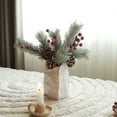 thumbnail image 1 of Hometravel Red Berry Cuttings, Artificial Fruit Sprigs for Christmas Decor, Realistic Greenery Stems for Wreath and Tree Arrangement, 1 of 7