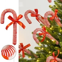 Hometravel Red White Candy Cane Decor, Christmas Candy Branch Arrangements, Festive Holiday Stems for Display, Seasonal Decorative Accents