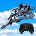 thumbnail image 1 of Hometravel Remote Control Stunt Plane, LED Light Feature Foam Aircraft, Four-Direction Flight Toy for Indoor Play and Desktop Entertainment, 1 of 3