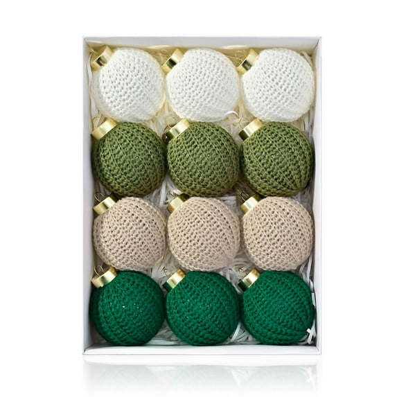 Hometravel Rope Christmas Ornaments Set, Handcrafted Twine Decoration Balls, Natural Fiber Tree Hangers for Holiday Decor, Home, Xmas Celebration