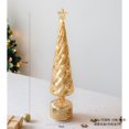 thumbnail image 1 of Hometravel Rotating Christmas Tree Ornament, Light-Up Glass Tabletop Decor, Spinning Crystal Holiday Display for Home, 1 of 2