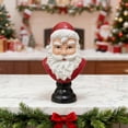 thumbnail image 1 of Hometravel Santa Bust Resin Desktop Decoration, Classic Holiday Ornament Sculpture, Elegant Christmas Table Decor for Home, Office, Seasonal Display, 1 of 9