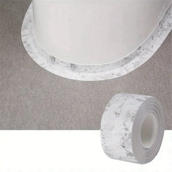 Hometravel Self-Adhesive Caulk Tape for Bathroom, Waterproof and Mold Resistant Sealing Strip for Kitchen, Toilet, Tub, Countertop, Easy Install 3.2 Meter Roll