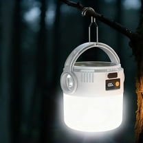 Hometravel Solar Camping Lantern, Rechargeable LED Outdoor Light with Bulb Design, Portable Emergency Lamp for Home, Market Stall, Tent, Power Outage, Night Use