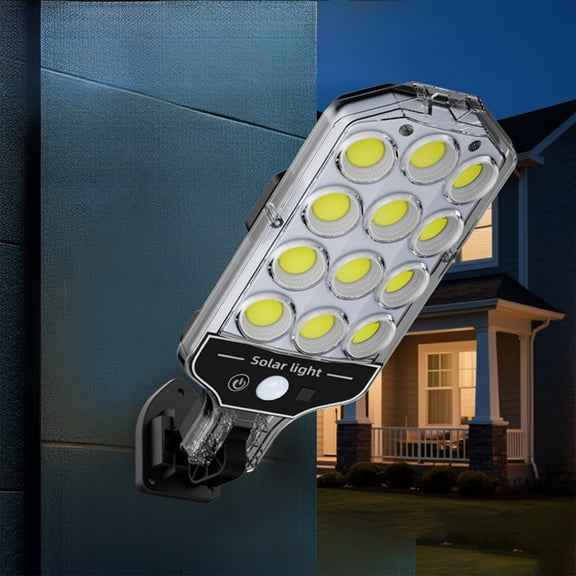 Hometravel Solar Powered Outdoor Light, Ultra Bright LED Street Light with Motion Sensor, Waterproof Security Lamp for Garden