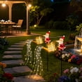 thumbnail image 1 of Hometravel Solar Santa Claus Shower Light, Outdoor Courtyard Decorative Lamp, Waterproof Ground Stake Christmas Light for Garden Pathway, 1 of 5