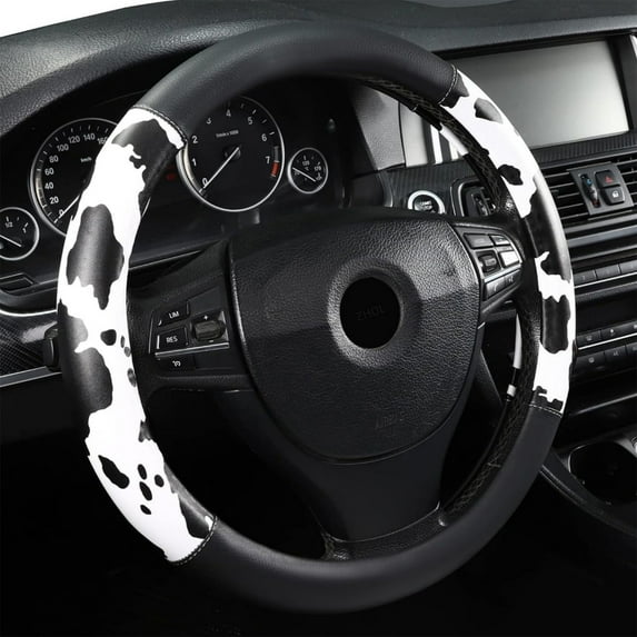 Hometravel Stretch Car Steering Wheel Cover, Cute Design Universal Fit Cover, Non Slip Elastic Cover for Driving, Comfortable and Durable Cover for All Seasons