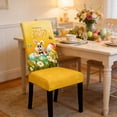 thumbnail image 1 of Hometravel Stretch Easter Bunny Chair Cover, Rabbit Print Seat Protector, Festive Table Chair Decoration for Dining Room, Home Holiday Party, 1 of 6