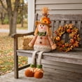 thumbnail image 1 of Hometravel Thanksgiving Scarecrow Dolls Decor, Fall Harvest Gnome Figurines with Sunflower Hat, Rustic Farmhouse Tabletop Ornaments for Mantel Shelf Fireplace Display, 1 of 8
