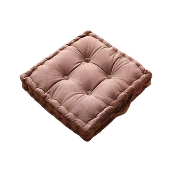 Hometravel Thick Floor Pillow Seat, Square Cushion Mat with Handles, Comfortable Floor Sofa Pad for Meditation, Reading, Gaming Room