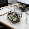 thumbnail image 1 of Hometravel Travel Pill Organizer, 3 Compartment Mini Weekly Pill Box, Moisture Proof Portable Container for Vitamins Medication, 1 of 7