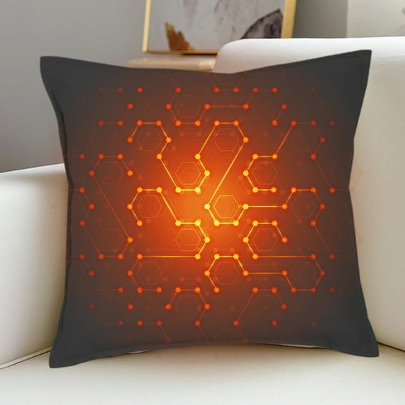 Hometravel USB Heated Pillow, Three Level Temperature Adjustment Cushion, Backrest Warming Pad for Chair, Sofa Comfort