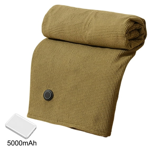 Hometravel USB Heated Shawl for Women, Soft Plush Wrap with Portable Power Bank, Electric Warming Scarf for Office, Travel, Winter Comfort