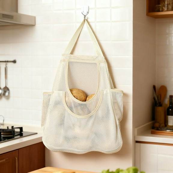 Hometravel Wall Mounted Storage Bag, Multi-functional Kitchen Plastic Bag Organizer, Hanging Household Garbage Bag Dispenser and Sorting Solution