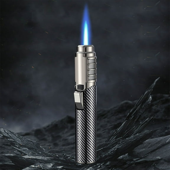 Hometravel Windproof Torch Lighter, Straight Flame Design for Outdoor Use, Campfire Ignition Tool, Kitchen Culinary Torch, Reliable Flame for Various Applications