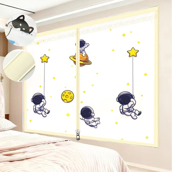 Hometravel Winter Curtain Insulator, Thickened Windproof Thermal Liner for Bedroom Windows, Cold Proof Sealed Curtain for Heat Retention