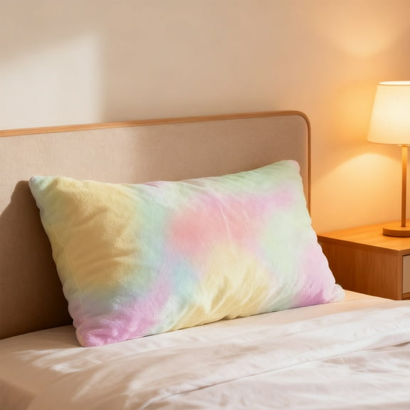 Hometravel Winter Flannel Pillow Cover, Soft Short Plush Bedding Accessory, Cozy Seasonal Pillowcase for Bedroom, Dorm, Home Use