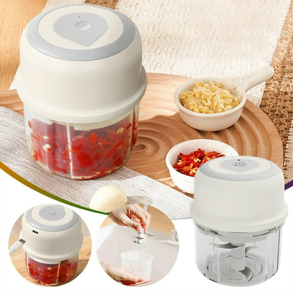 Hometravel Wireless Mini Garlic Masher, Portable Electric Food Processor for Home, 250ml Capacity Chopper for Garlic, Herbs, Baby Food, Kitchen Tool for Cooking