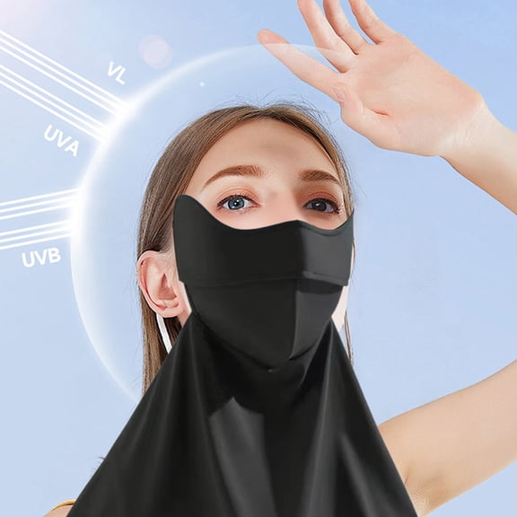 Hometravel Womens Sun Protection Sports Face Cover, Cooling UV Solar Rays Balaclava Mask, Reusable Breathable Gaiter for Outdoor Cycling
