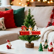 Hometravel Wooden Welcome Sign, Christmas Letter Door Decor, Holiday Greeting Plaque with Bell Ornament