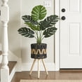 thumbnail image 1 of Hometravel Woven Wooden Flower Pot Stand, Indoor Decorative Plant Rack, Balcony Display Shelf Self Assembly Required, 1 of 6