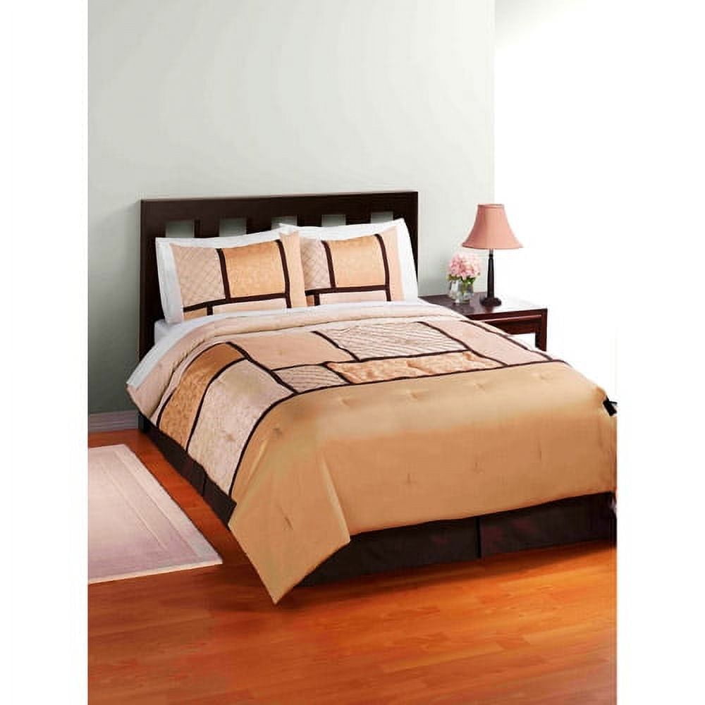 Hometrends Full Hastings Gold Comforter Set, 4 Piece