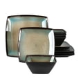 thumbnail image 1 of Hometrends Tequesta 12 Piece Square Stoneware Dinnerware Set in Taupe, 1 of 4
