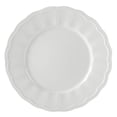 thumbnail image 1 of Hometrends Ultra Durable 4 Piece 10.5 Inch Fine Ceramic Embossed Dinner Plate Set in White, 1 of 4
