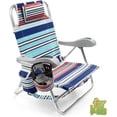 thumbnail image 1 of Homevative  Folding Backpack Beach Chair with 4 Positions, Carry Handle, Storage Pouch, Cup Holder and Phone Holder, Lightweight, 1 of 18