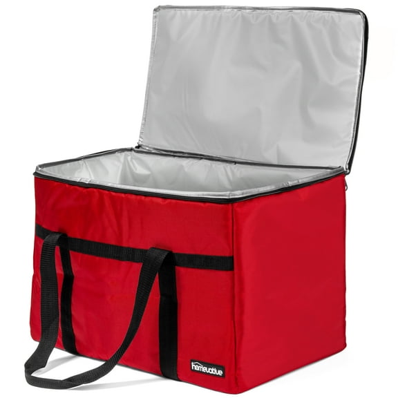 Homevative Thermal Insulated XL Food Delivery Bag, Red