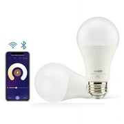 Homevenus Smart Light Bulbs, Dimmable Tunable Cool to Warm White LED Edison Bulb A19 E26 9W 100W Bluetooth 2.4GHz Wi-FiOnly APP Control, Works with Alexa/Google Assistant, 2 Pack