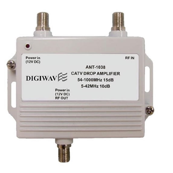 Homevision Technology ANT1038 High Quality CATV Super Drop Amplifier with Power Adapter 5-1000MHZ