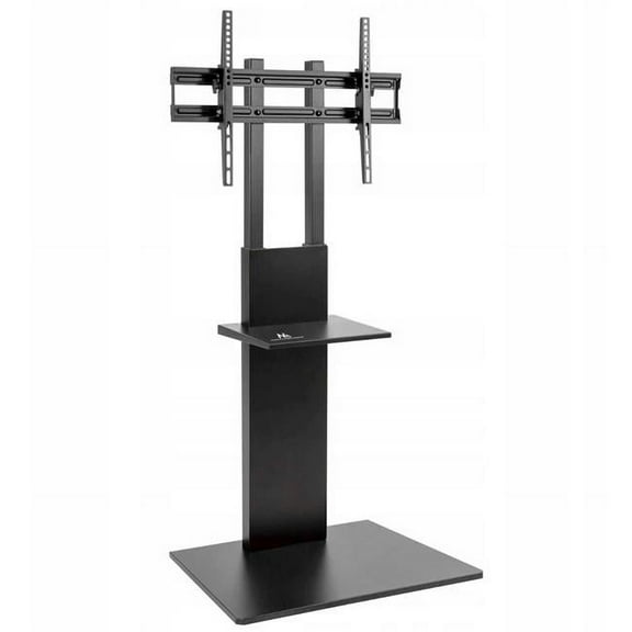 Homevision Technology B2412432 Black Tyger Claw Slim TV Floor Stand with Equipment Shelf for 37-70 in. TVs
