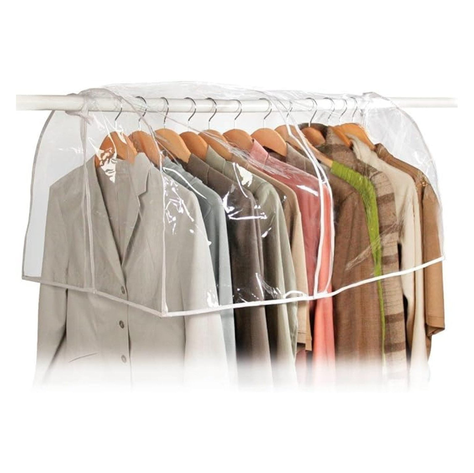 Homewares - Clear Vinyl Storage Closet Garment Cover, 36