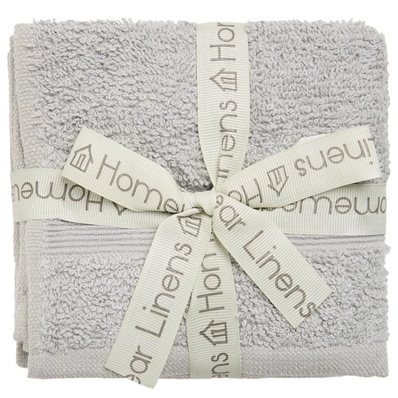 Homewear High Rise Stripe Low Twist Cotton Washcloth, Set of 6