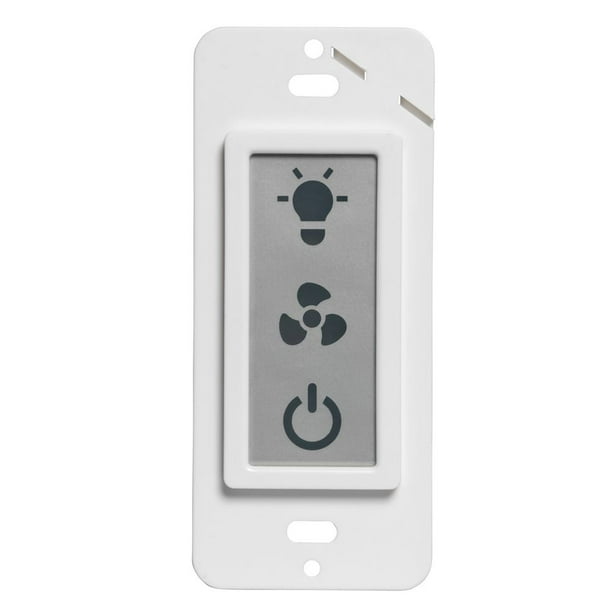 Homewerks 2Way LED Panel Bathroom Light Switch for Ventilation Fans