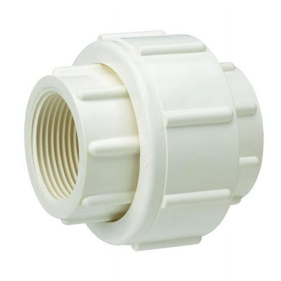 Homewerks 4694121 0.75 in. FPT x 0.75 in. FPT x 2.5 in. Schedule 40 PVC Union