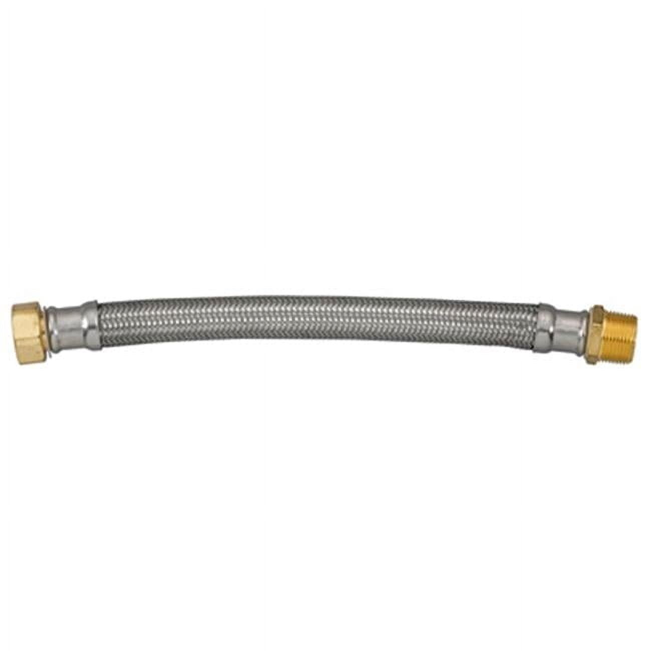 Homewerks 7213-12-34-7 Connector - 0.75 Female Iron Pipe x 12 in. - Stainless Steel