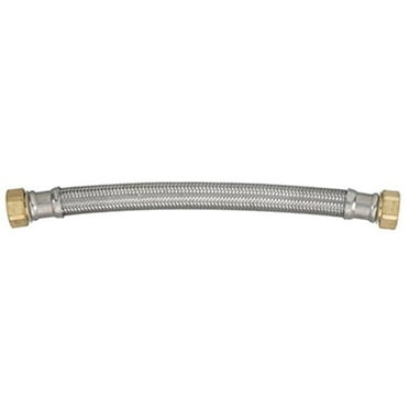 Homewerks 7213-15-34-1 0.75 in. Female Iron Pipe x 15 in. Stainless Steel Water Heater Connector