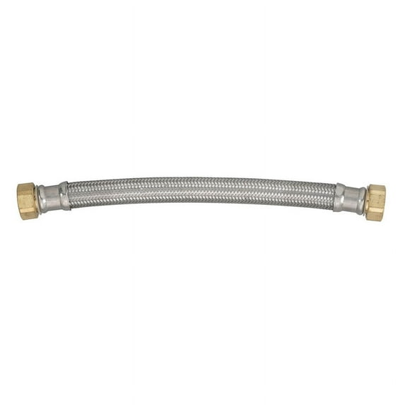 Homewerks 7213-18-34-1 0.75 FIP x 18 in. Braided Stainless Steel Water Heater Connector