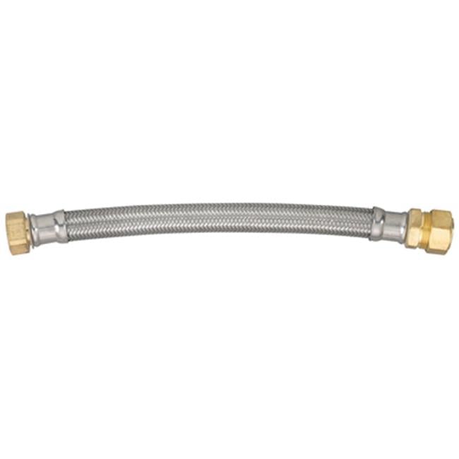 Homewerks 7213-18-34-2 0.88 C x 0.75 FIP x 18 in. Stainless Steel Water Heater Connector