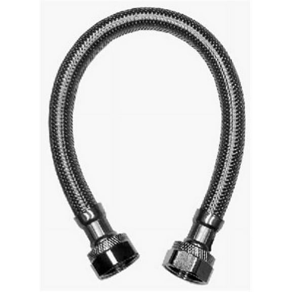 Homewerks 7223-12-38-2 Faucet Supply Line 3/8" Compression X 1/2" D FIP 12" Braided Stainless Steel