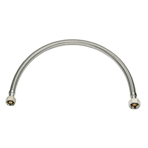 Homewerks 7223-20-12-1 0.5 Female Iron Pipe x 20 in. Stainless Steel  Faucet Connector