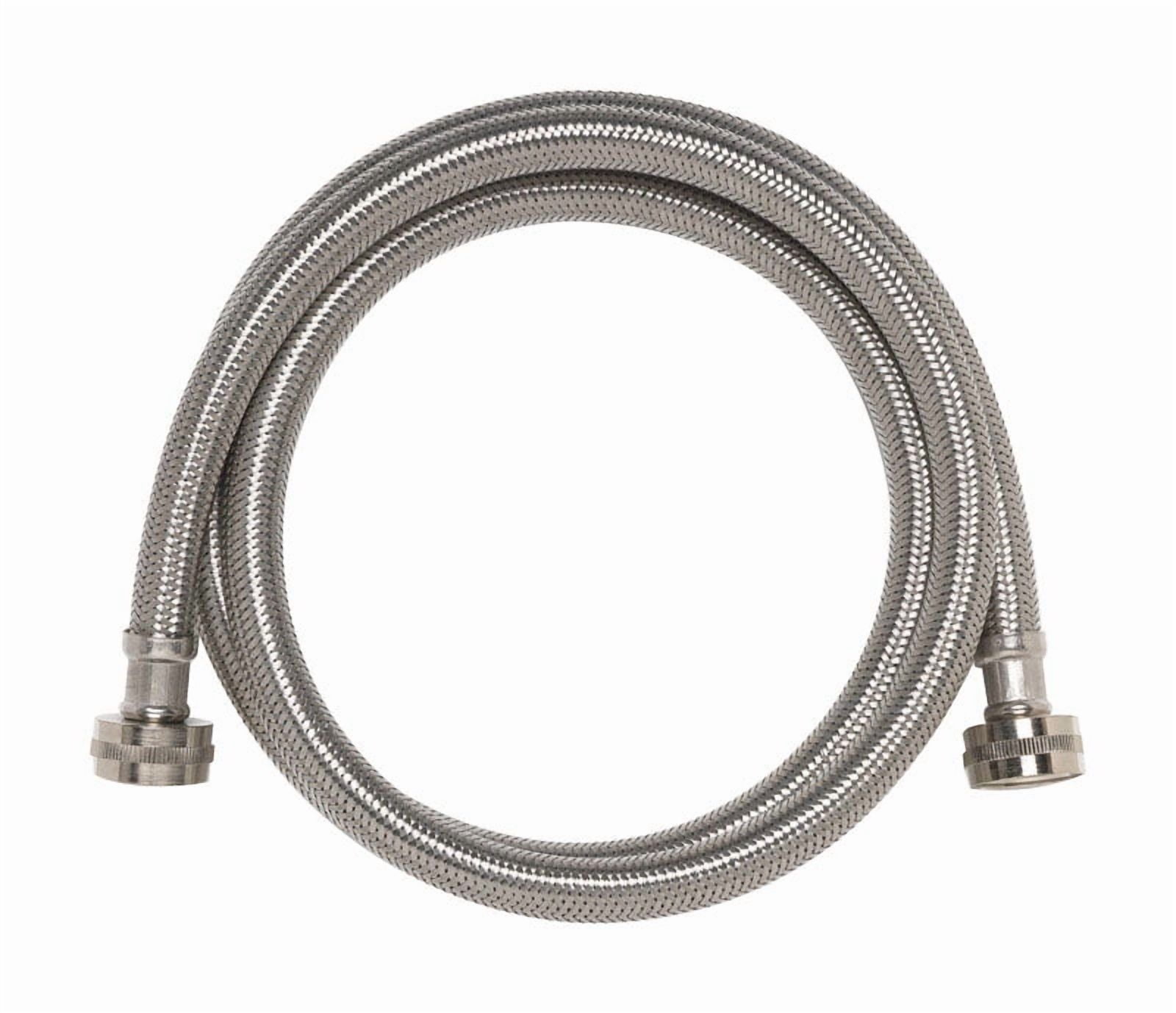 HOMEWERKS WORLDWIDE LLC 3/4 Garden Hose Thread x 3/4 Garden Hose Thread x 72-Inch, Stainless-Steel Washing Machine Hose 7243-72-34-1